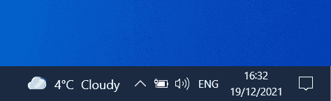 Blue picture from a laptop